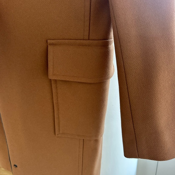 Theory Tan Camel Wool/Cashmere Peacoat - Picture 4 of 5
